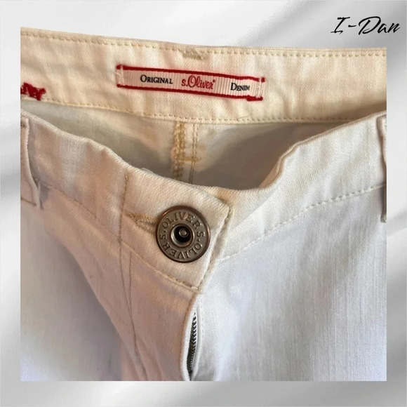 S. Oliver White Pants - Size 38 - Picture 3 of 7
